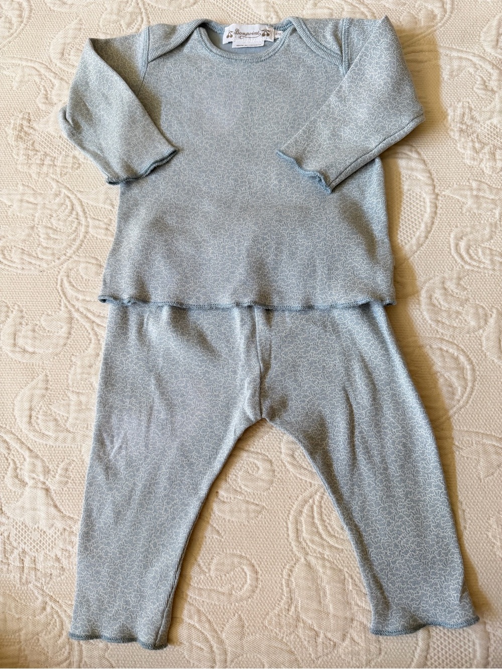 BONPOINT Baby Blue Set Size 6 Months